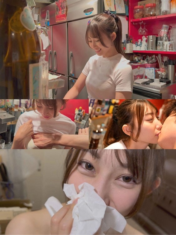 PAI-172 笑顔で胸を揉まれながらキス