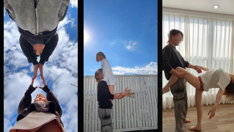 SMRO-063 青空の下で脚を高く持ち上げられる