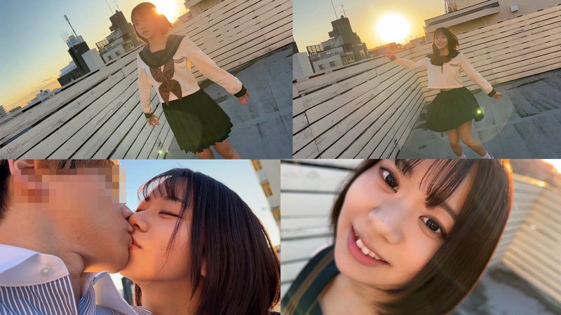 SMUK-331 夕陽の屋上でセーラー服キス