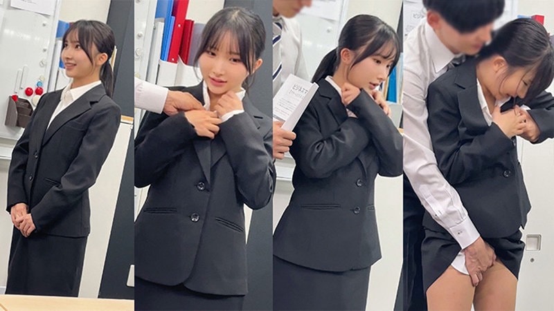 SPAY-741 新卒OLのスーツ姿をチェックしながら股間を触る